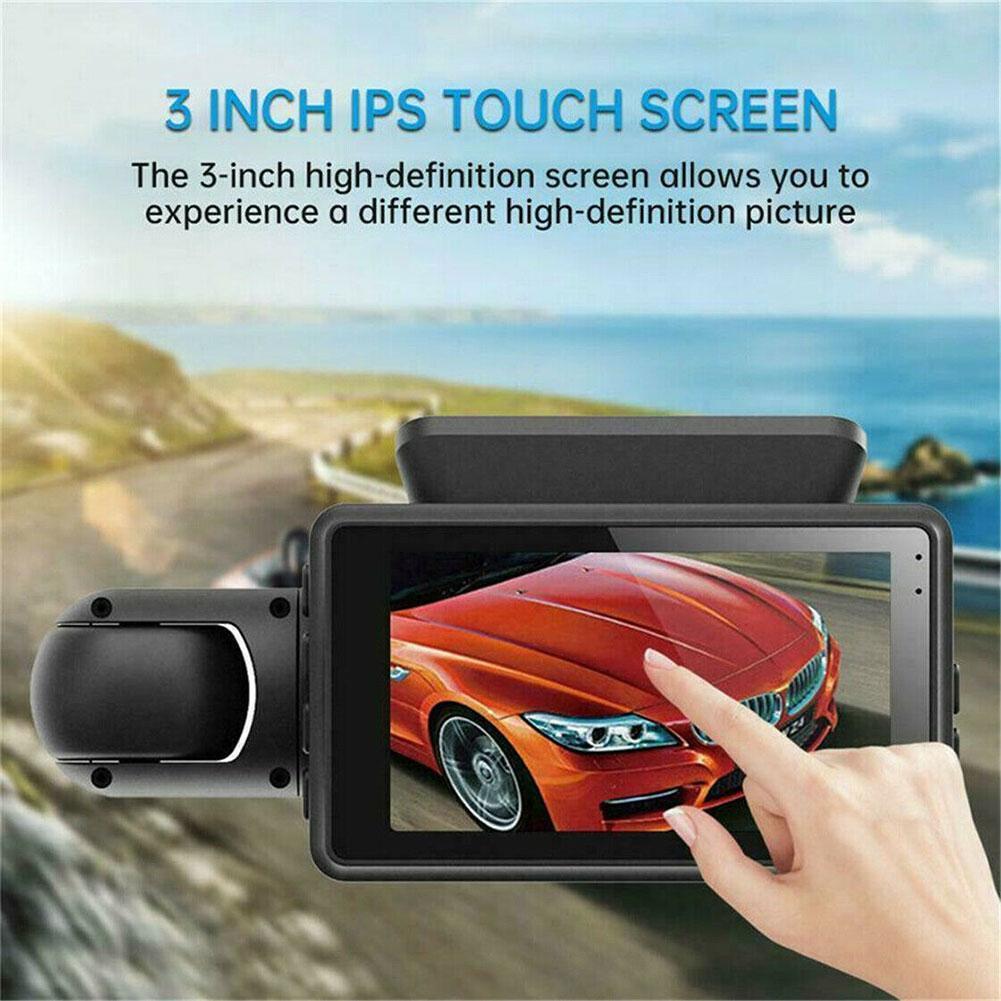Dual Lens 1080P Dash Cam with Night Vision 3" Screen none by HitMyNeed