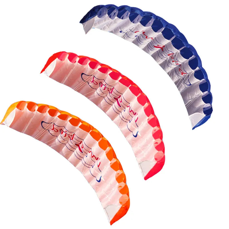 Dual Line Rainbow Parafoil Stunt Kite 140cm red by HitMyNeed