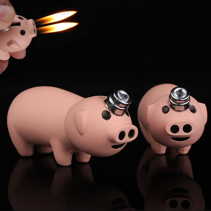 Dual Nozzle Pocket Pig Lighter (Refillable, Gas-Free) by HitMyNeed