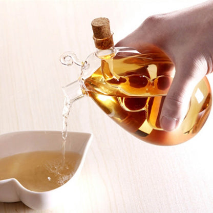 Dual Oil and Vinegar Glass Dispenser 350ml by HitMyNeed
