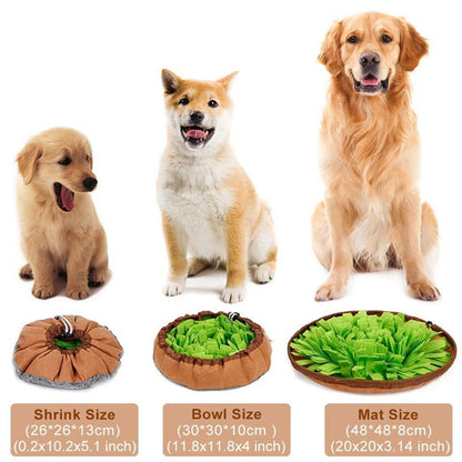 Dual Purpose Pet Snuffle Mat and Slow Feeder Bowl by HitMyNeed