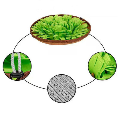 Dual Purpose Pet Snuffle Mat and Slow Feeder Bowl by HitMyNeed