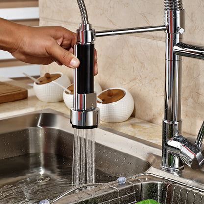 Dual Spout Kitchen Sink Faucet with Mixer Tap by HitMyNeed