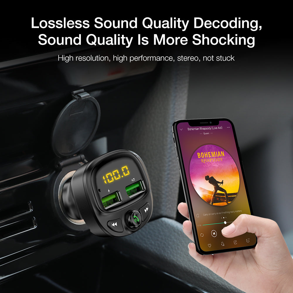 Dual USB Car Charger with Bluetooth Hands-Free by HitMyNeed