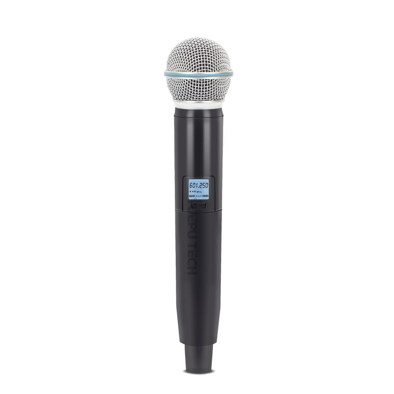 Dual Wireless UHF Microphone System with Receiver by HitMyNeed