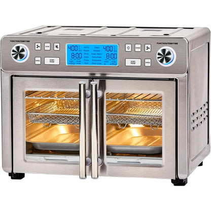 Dual Zone 360 Air Fryer Oven Combo, 25QT French Door by HitMyNeed