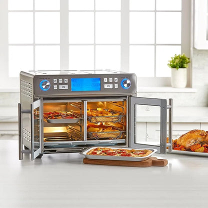 Dual Zone 360 Air Fryer Oven Combo, 25QT French Door by HitMyNeed