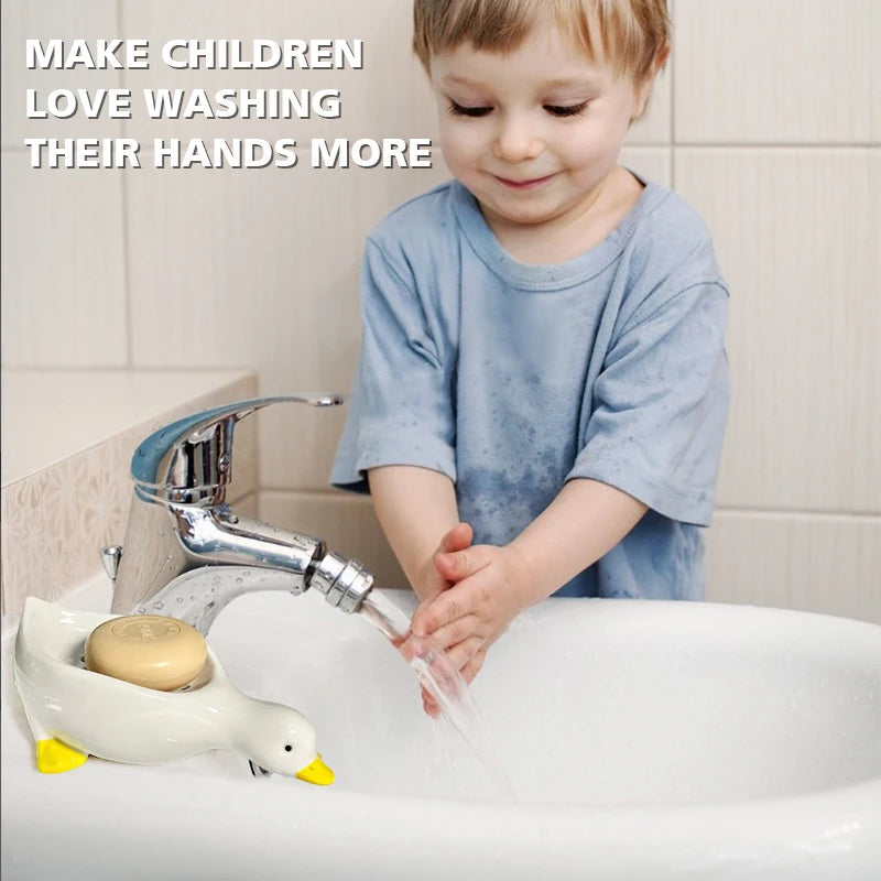 Duck Soap Dish with Drainage for Bathroom & Kitchen by HitMyNeed