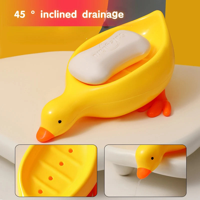 Duck Soap Holder with Drainage Beak Design by HitMyNeed