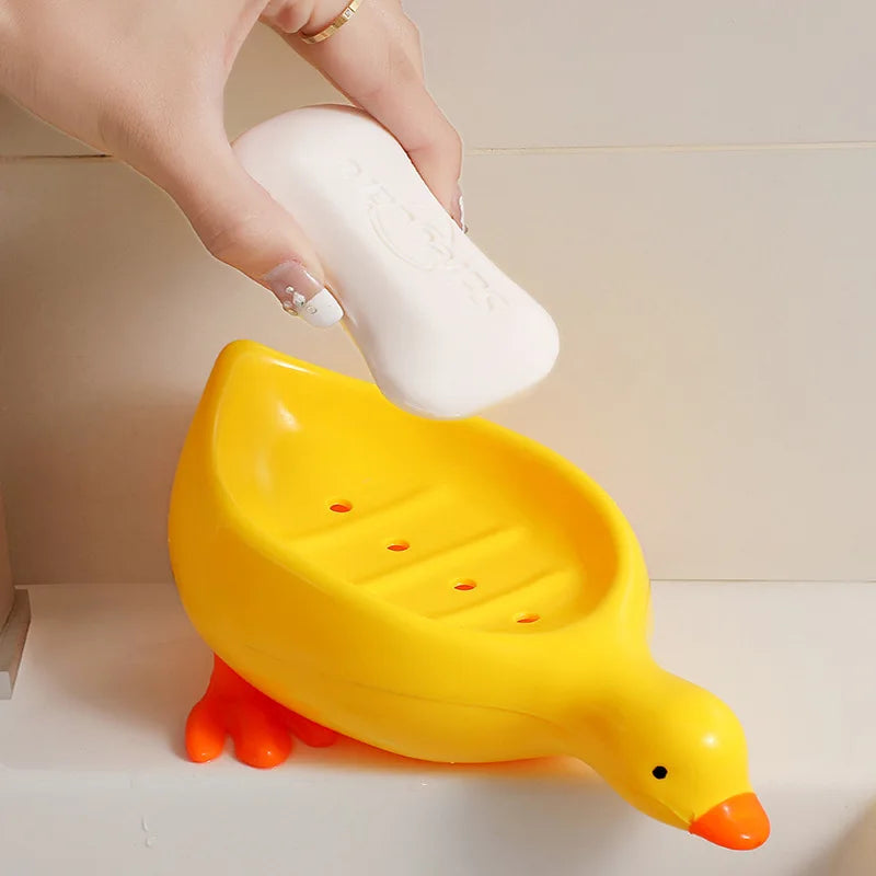 Duck Soap Holder with Drainage Beak Design by HitMyNeed