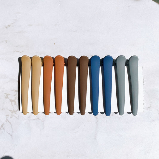 Duckbill Hair Clips Set of 10 for All Hair Types morandi-tones by HitMyNeed