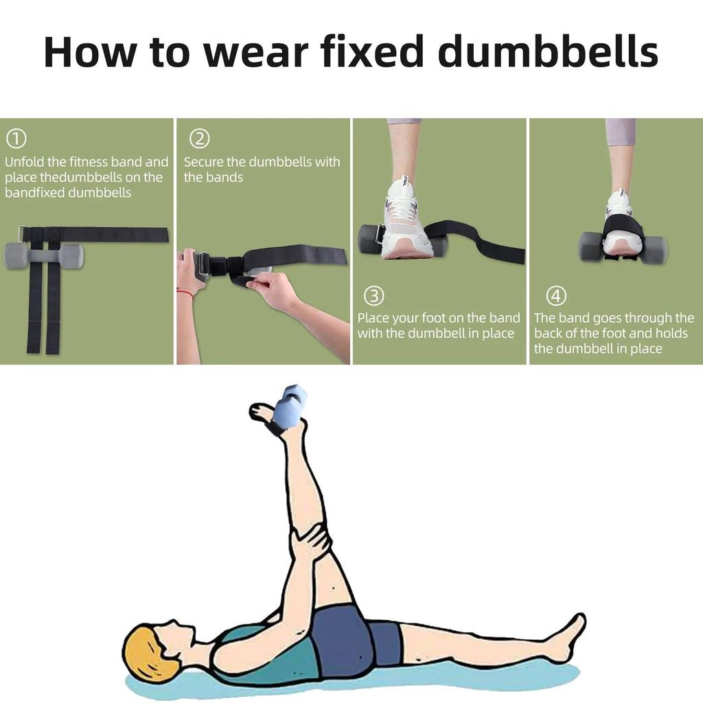 Dumbbell Foot Strap Ankle Weights Tibialis Trainer by HitMyNeed