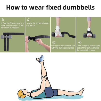Dumbbell Foot Strap Ankle Weights Tibialis Trainer by HitMyNeed