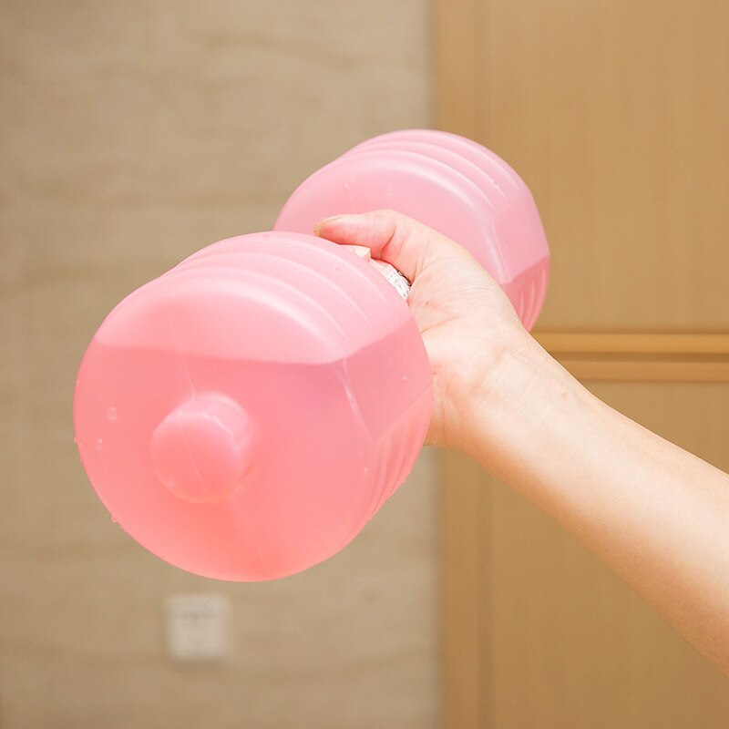 Dumbbell Water Bottle with Handle 1L by HitMyNeed