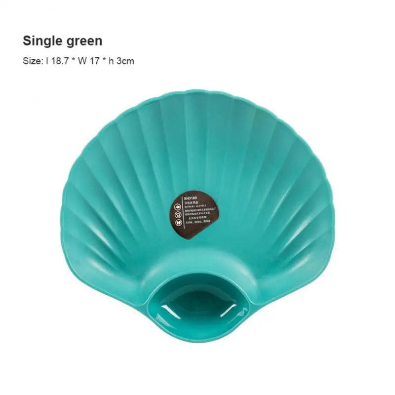 Dumpling Plate with Integrated Sauce Compartment b07 by HitMyNeed