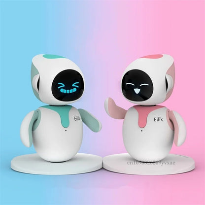 Duo Pack Eilik Smart AI Desktop Companion Robots 1-blue-and-1-pink by HitMyNeed