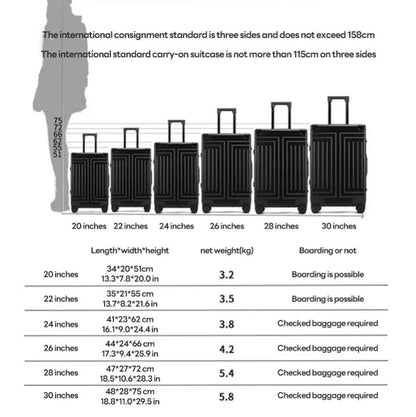 Durable Aluminum-Magnesium Alloy Rolling Travel Suitcase by HitMyNeed