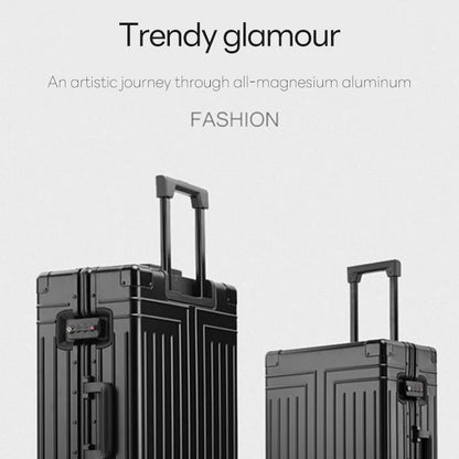 Durable Aluminum-Magnesium Alloy Rolling Travel Suitcase by HitMyNeed