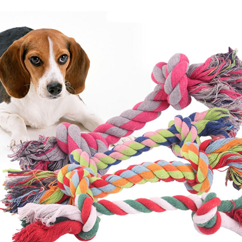 Durable Braided Rope Dog Chew Toy 17cm by HitMyNeed