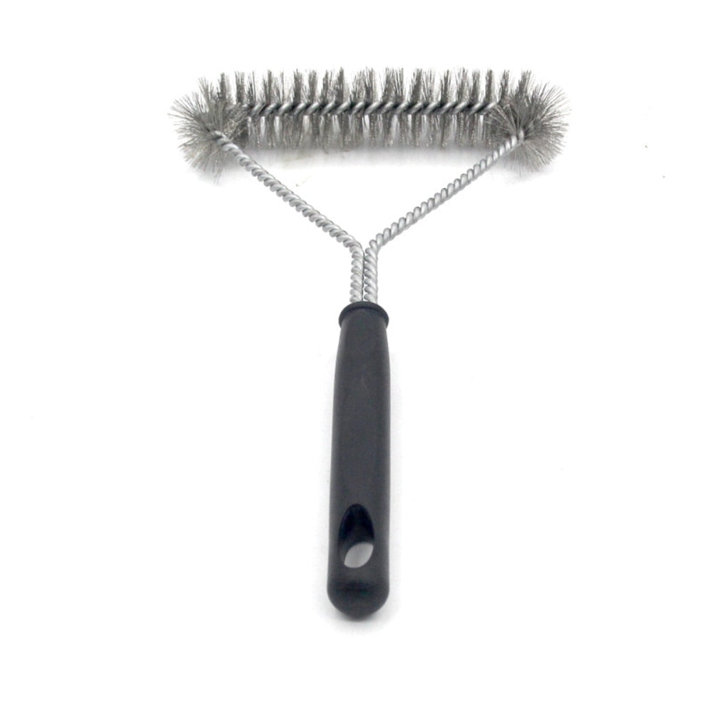 Durable Steel Grill Cleaning Brush with Handle by HitMyNeed