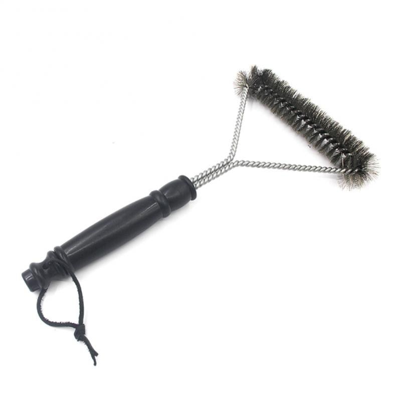 Durable Steel Grill Cleaning Brush with Handle by HitMyNeed