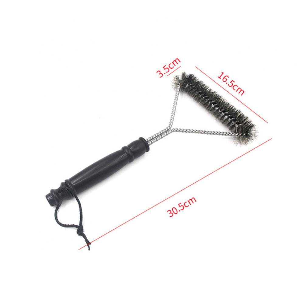 Durable Steel Grill Cleaning Brush with Handle by HitMyNeed