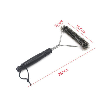 Durable Steel Grill Cleaning Brush with Handle by HitMyNeed