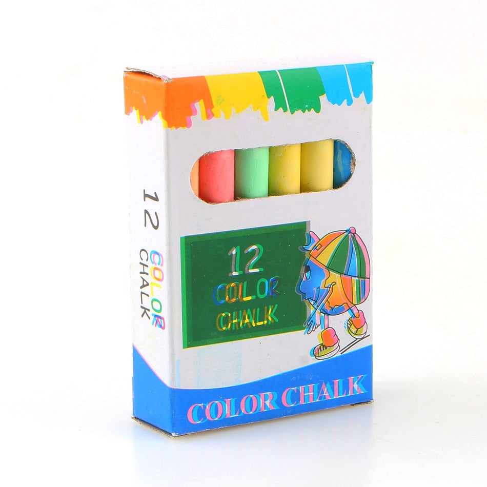 Dustless Colored Chalk, 12-Piece Set by HitMyNeed