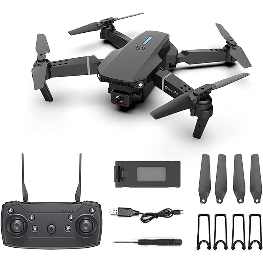 E88 Pro Foldable RC Drone with 4K Camera & WiFi FPV by HitMyNeed