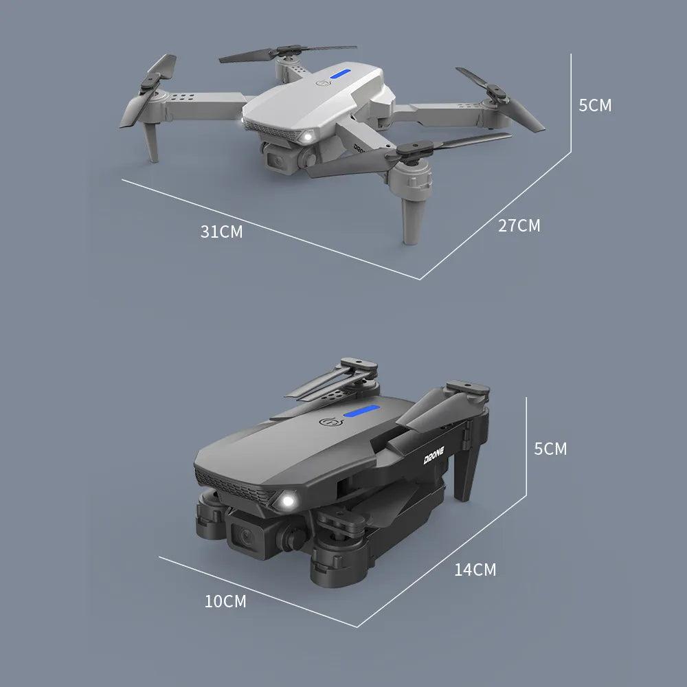 E88 Pro Foldable RC Drone with 4K Camera & WiFi FPV by HitMyNeed