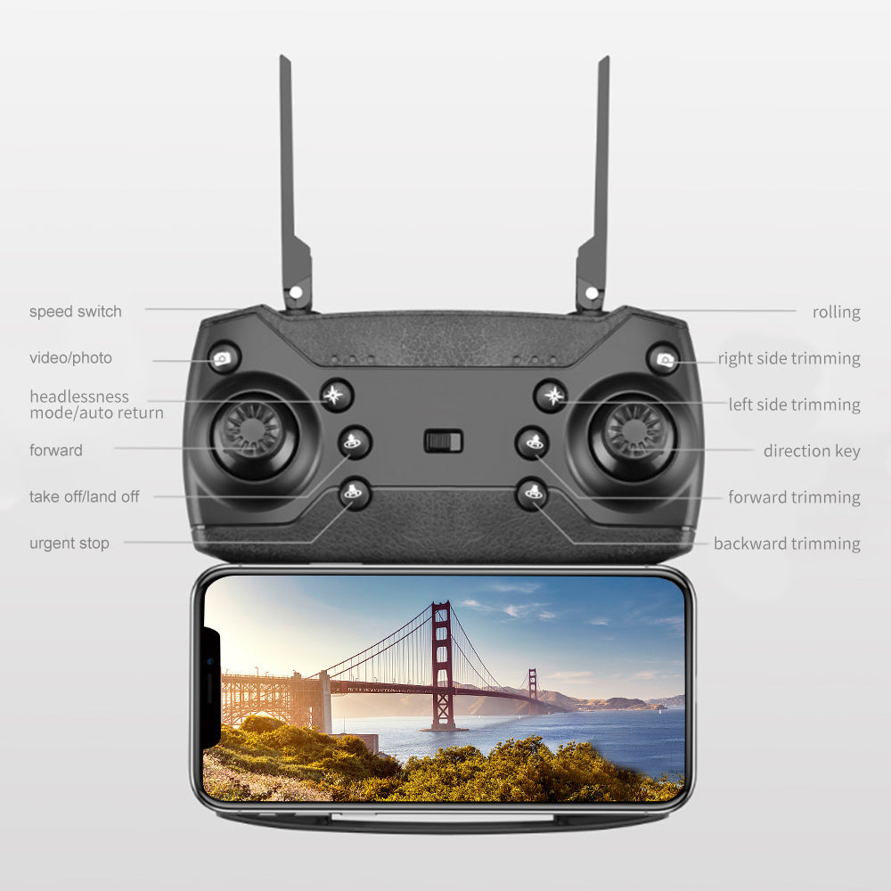 E88 Pro Foldable RC Drone with HD Camera & WiFi FPV by HitMyNeed