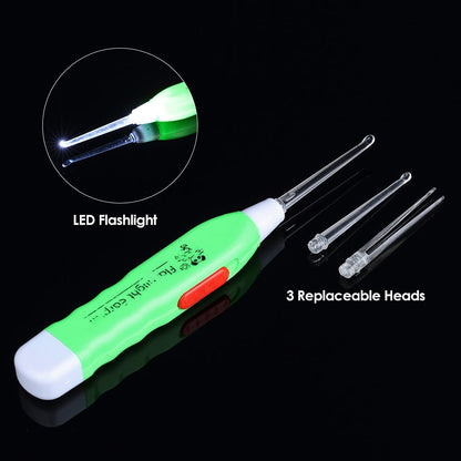 Ear Wax Removal Kit with LED Earpick, 6‑Piece Set by HitMyNeed