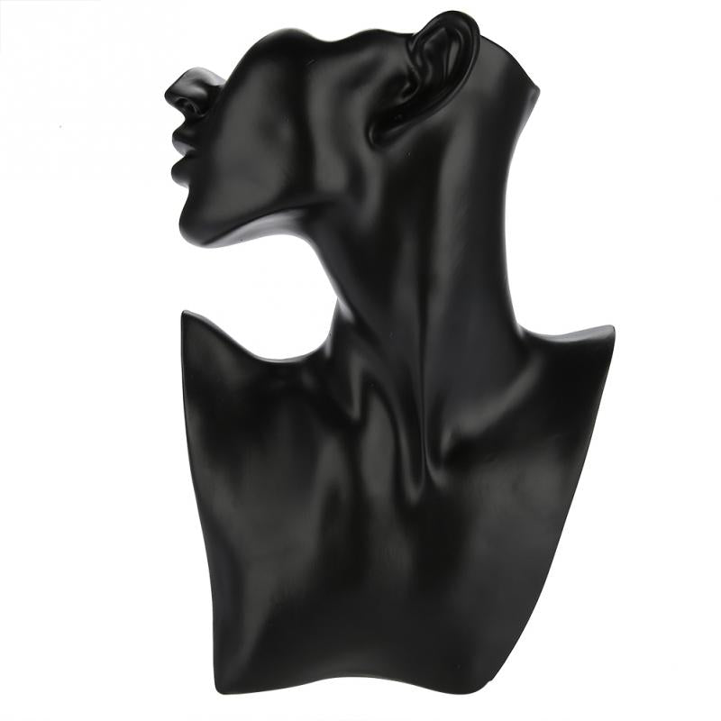Earring and Necklace Display Mannequin Stand black by HitMyNeed