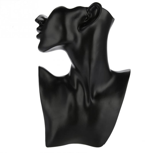 Earring and Necklace Display Mannequin Stand black by HitMyNeed