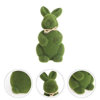 Easter Moss Bunny Decor Set of 2 by HitMyNeed