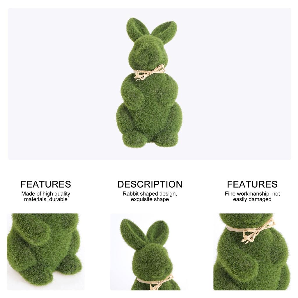 Easter Moss Bunny Decor Set of 2 by HitMyNeed