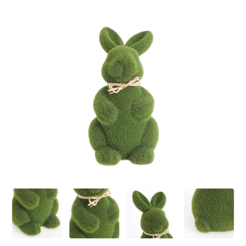 Easter Moss Bunny Decor Set of 2 by HitMyNeed
