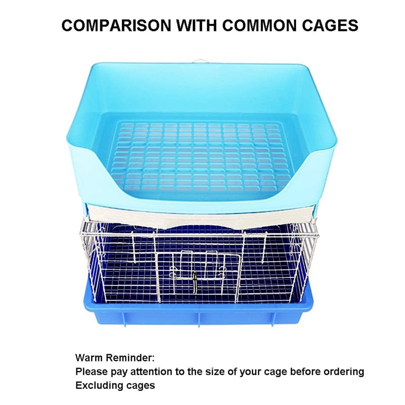 Easy Clean Rabbit Litter Pan with Drawer by HitMyNeed