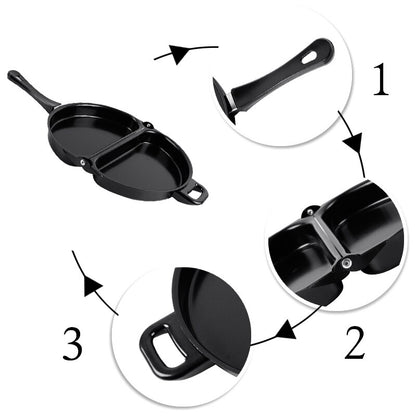 Easy Flip Double-Sided Non-Stick Omelette Pan by HitMyNeed