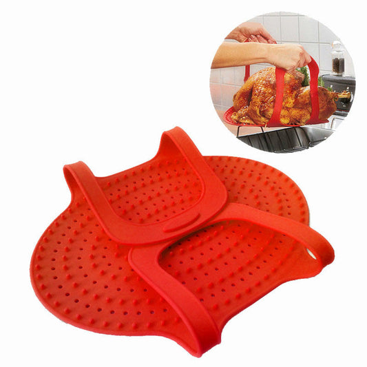 Easy Grip Silicone Roasting Pad with Handles by HitMyNeed