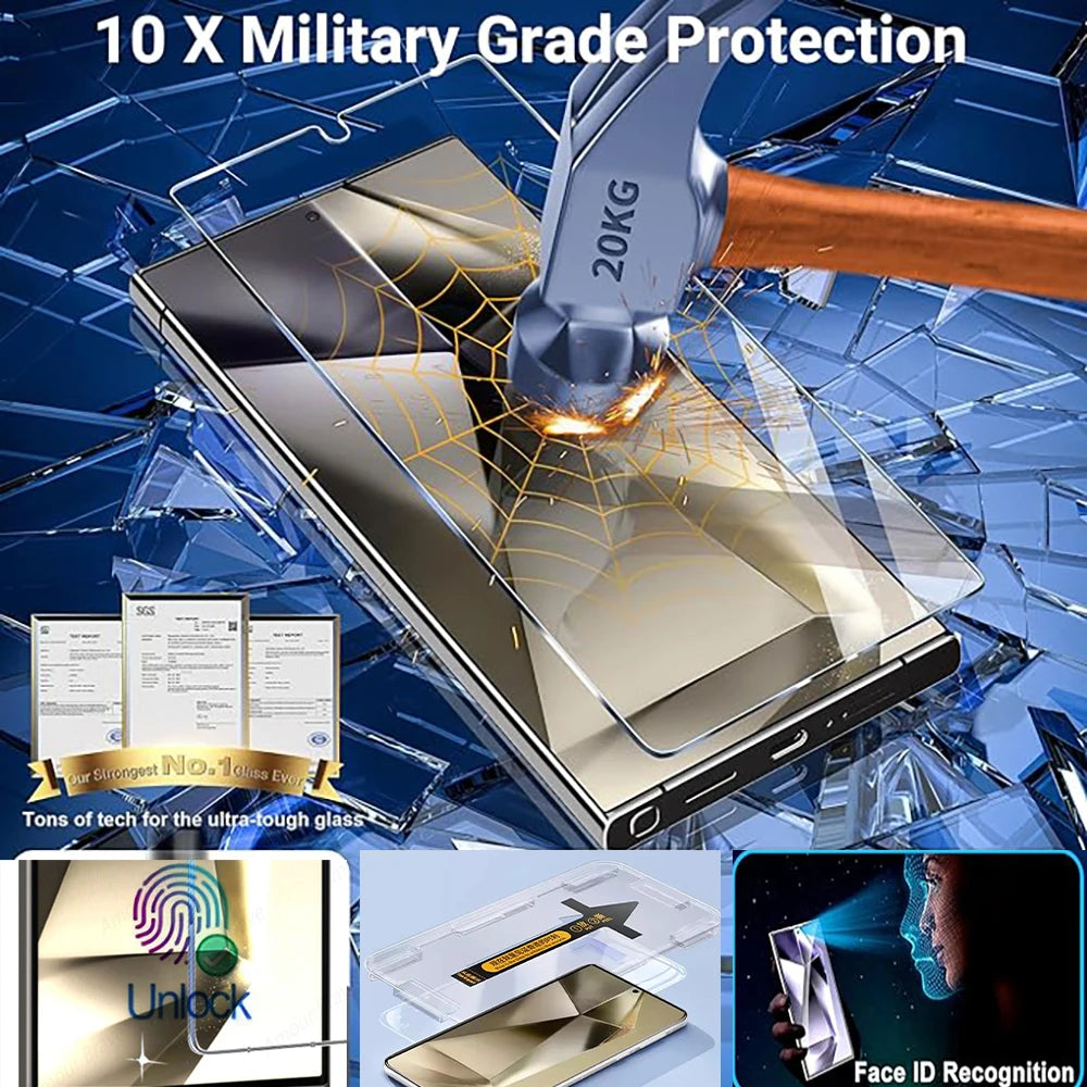 Easy Install HD Glass for Samsung S24 / S24+ / Ultra by HitMyNeed