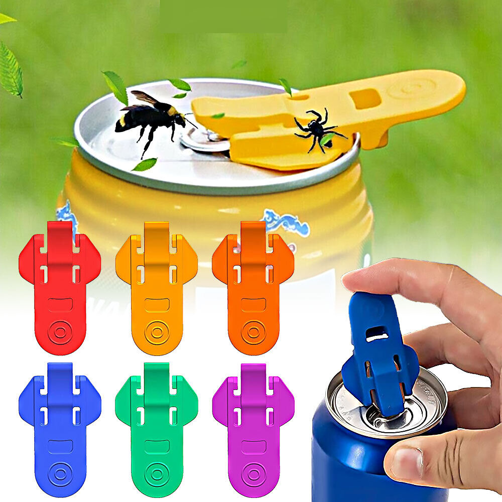 Easy Pop Can Opener & Fizz Saver Set (6 Pack) by HitMyNeed