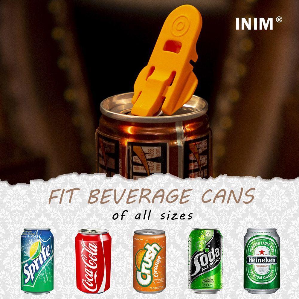 Easy Pop Can Opener & Fizz Saver Set (6 Pack) by HitMyNeed