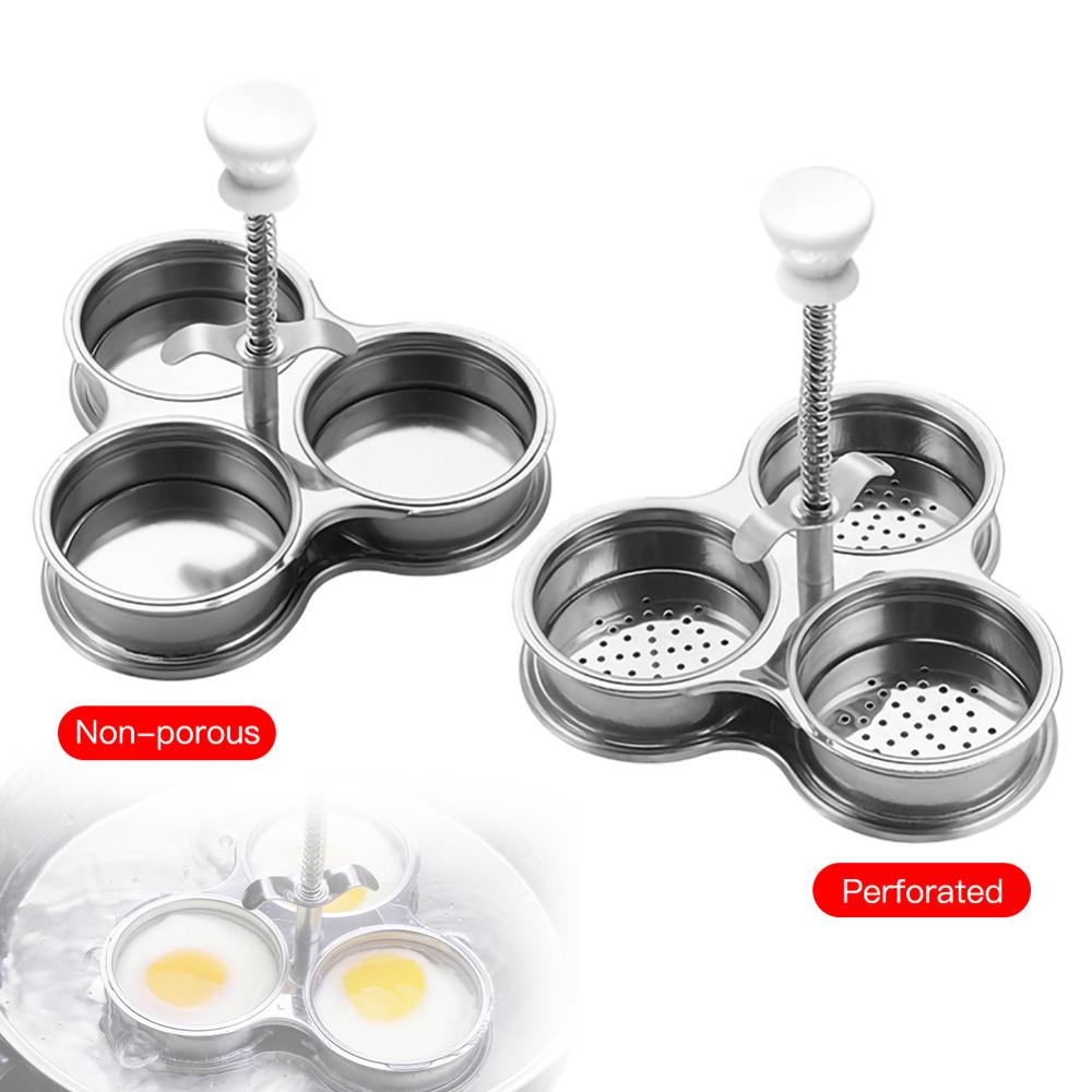 Easy Release Stainless Steel 3-Egg Poacher by HitMyNeed