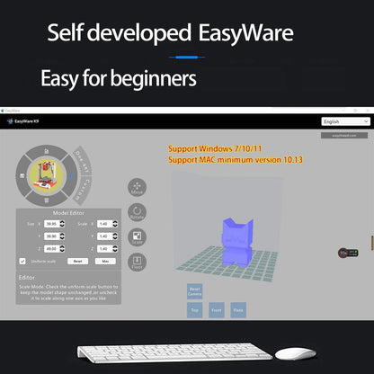 EasyThreed K9 Mini 3D Printer for Beginners, 100mm by HitMyNeed