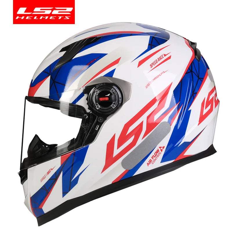 ECE Approved Full Face Motorcycle Helmet ABS blue-trajectory xxxl by HitMyNeed