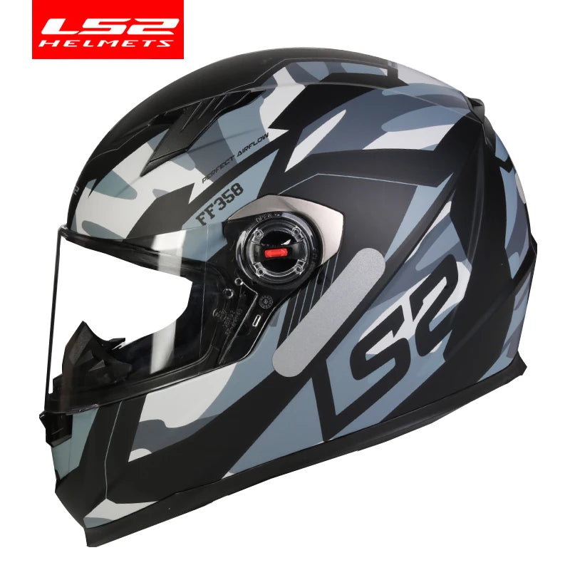 ECE Approved Full Face Motorcycle Helmet ABS gray-tank xxxl by HitMyNeed