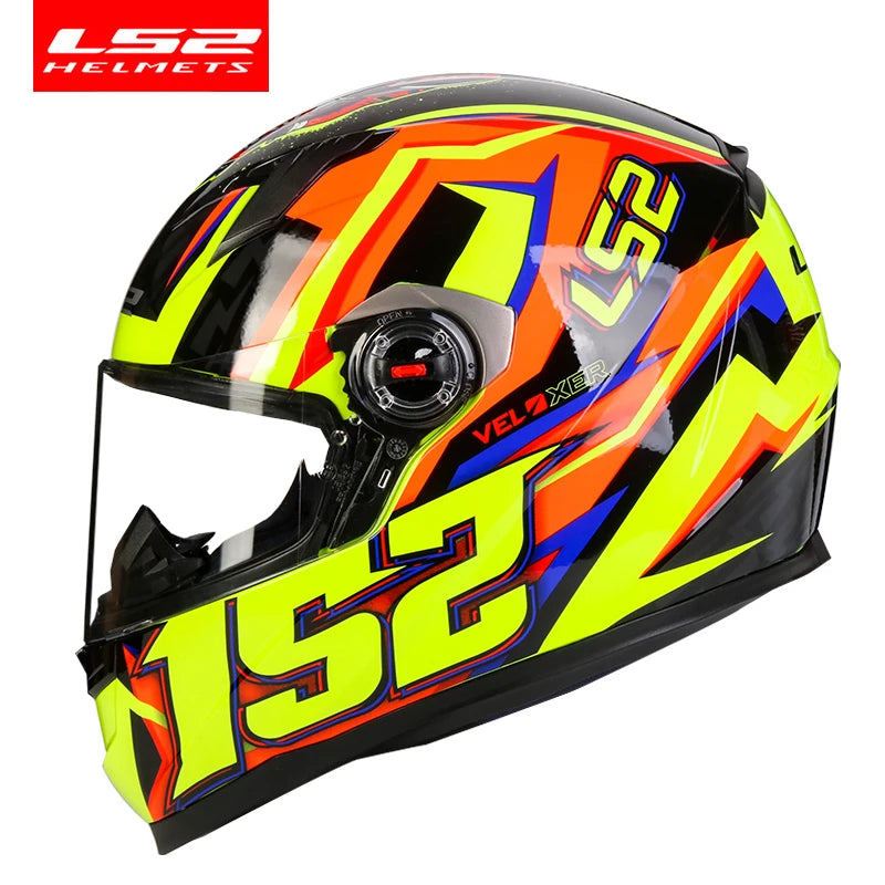 ECE Approved Full Face Motorcycle Helmet ABS yellow-drift xxxl by HitMyNeed