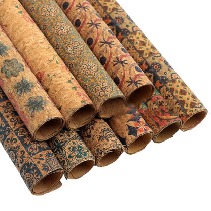 Eco Friendly Cork Fabric Set 10pcs for Crafts by HitMyNeed