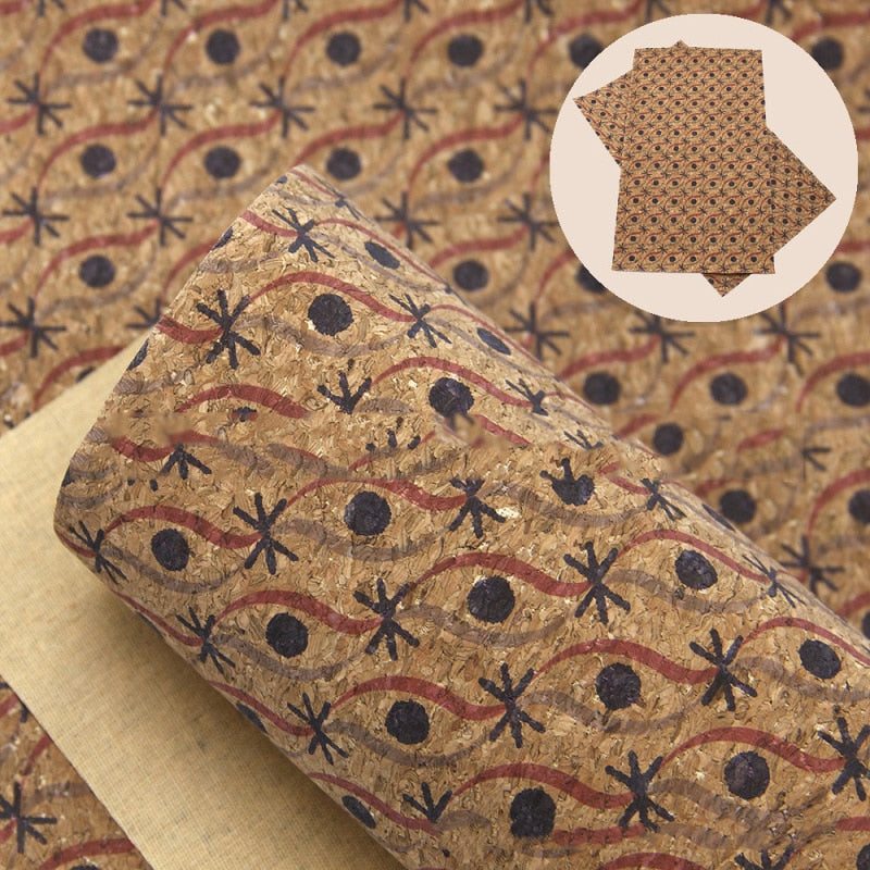 Eco Friendly Cork Fabric Set 10pcs for Crafts by HitMyNeed